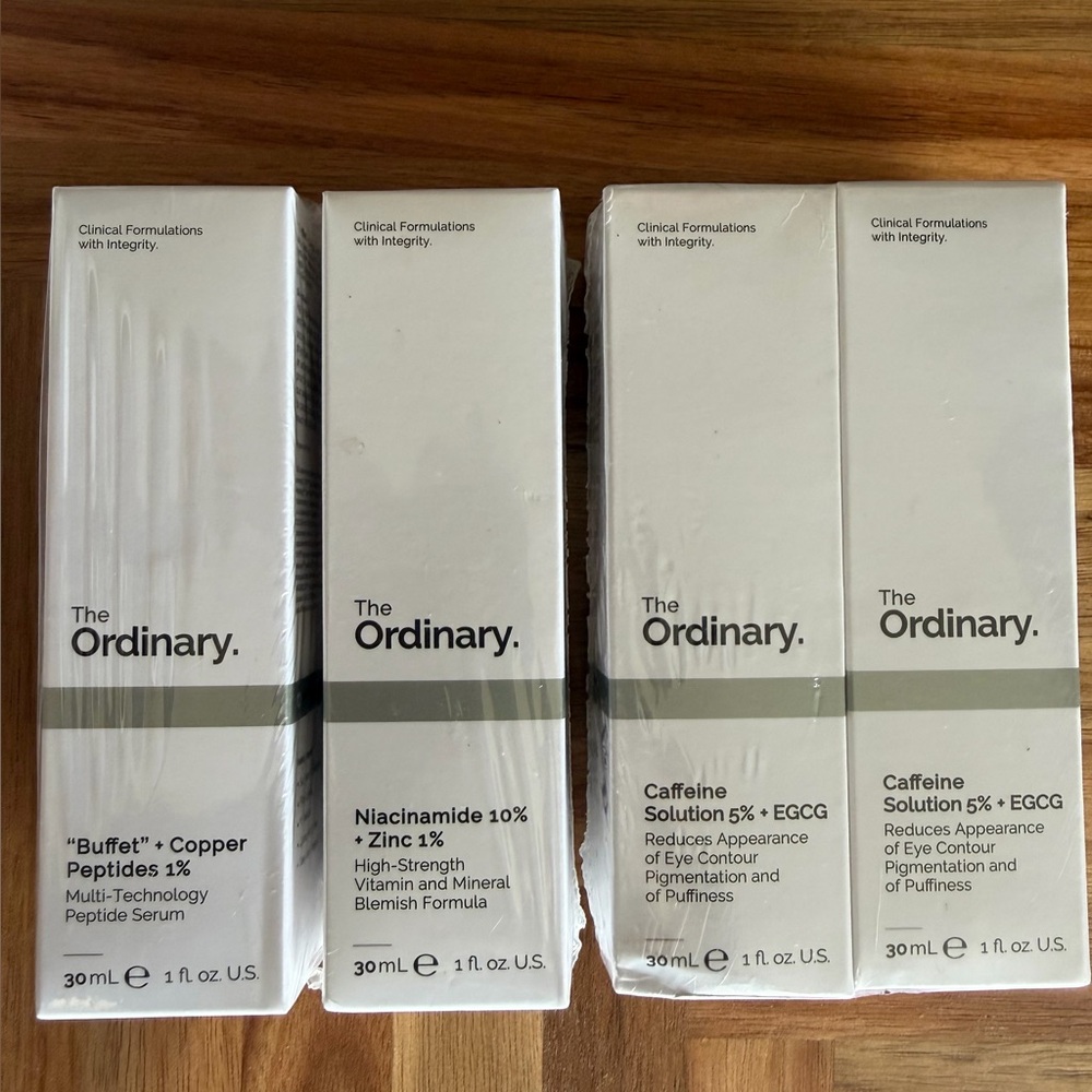 🆕 THE ORDINARY 4 SKINCARE BEAUTY SERUM SET of 4 - SEALED